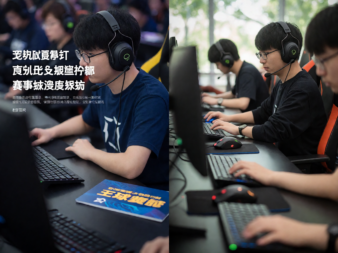 电竞赛事数据统计界面，实时比分与战绩分析